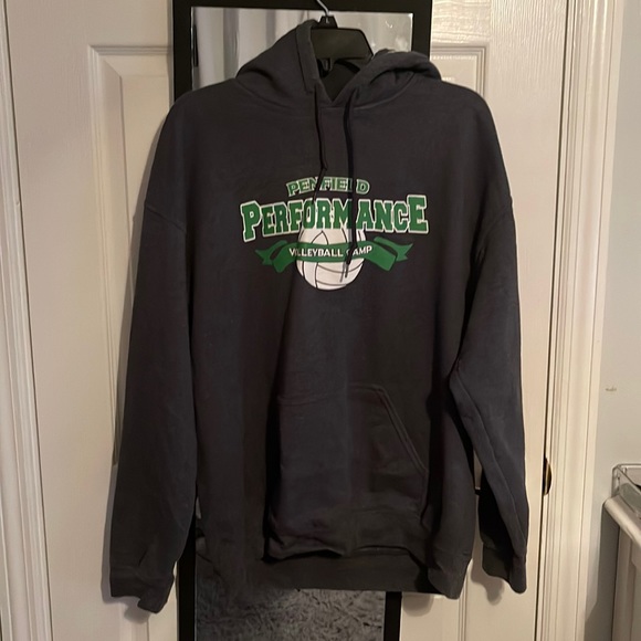 (penfield performance camp vball) size: large, colour: gray, brand: gildan - Picture 1 of 3